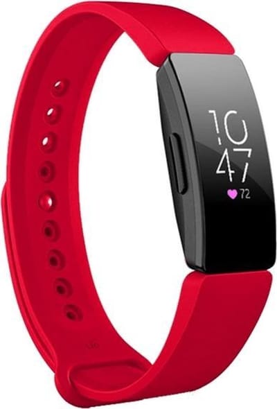 By Qubix - Compatible Fitbit bandje - Geschikt voor fitbit Inspire 1 / HR / Ace 2 siliconen bandje - Maat: Large - Rood