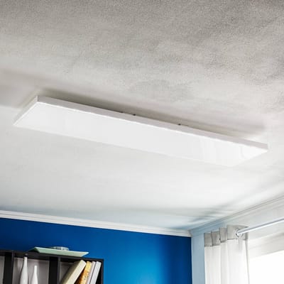 BRILONER - LED Plafonniére - plafondlamp dimbaar - met lichtrand - sterrendecoratie - incl. afstandsbediening - kleurtemperatuurregeling, 38 Watt - 3.800 lumen - wit