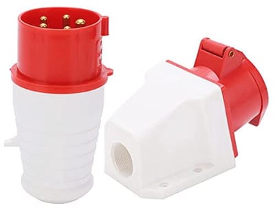 16A 5-Pin 3-Fase Aansluitplug Waterdichte Stekker 220-380V voor Industrieel Gebruik