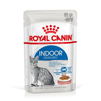 Royal Canin Indoor in Saus - Kattenvoer - 12x85g - Behoud gezond gewicht