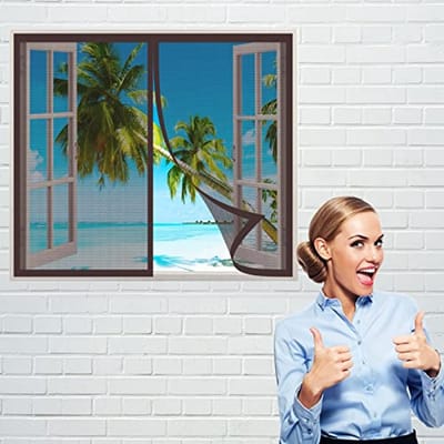Magnetisch Vliegscherm voor Raam – 90 x 60 cm, Anti-Muggen Bescherming