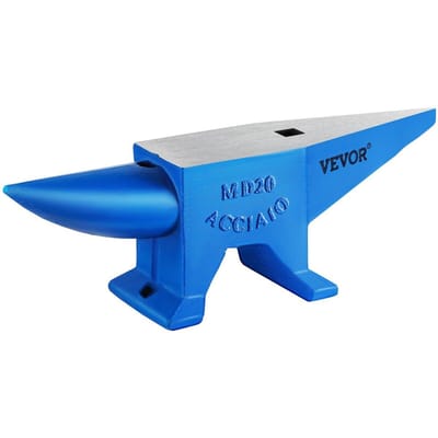 Enkele Hoorn Aambeeld 44Lbs Stalen Aambeeld Smid te Koop Smeedgereedschap en Apparatuur Aambeeld Robuust Rond en Vierkant Gat Hoorn Aambeeld Smid Juweliers
