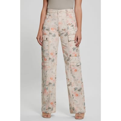 GUESS  Eco 80s Cargo Power Of Love Size: W24L33 | Formal pants Outlet | Dames | Beige