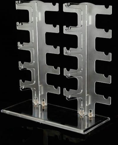 Benson Brillenstandaard - Plexiglas - Ruimte voor 10 Brillen - Transparant