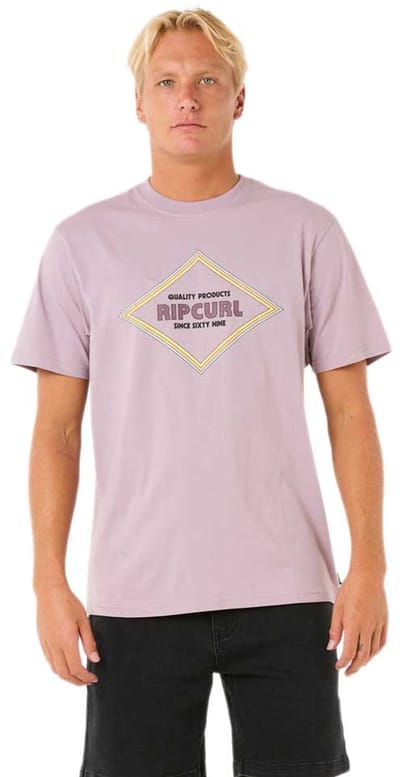 Rip Curl Surf Revival Yo Mumma T-shirt Met Korte Mouwen Paars S Man