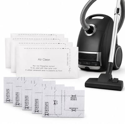 Knaak Stofzuiger Filter Set - 10 Stuks - Filter en Filterpads - Geschikt voor Miele Stofzuigers - Motorfilter en Uitblaasfilter