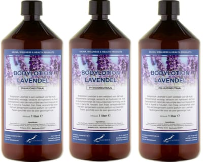 Bodylotion Lavendel 1 Liter - set van 3 stuks