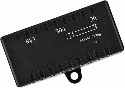 POE Splitter - Ethernet Injector - Netwerk Uitbreiding - Compact Ontwerp - 10/100 Mbps - Zwart