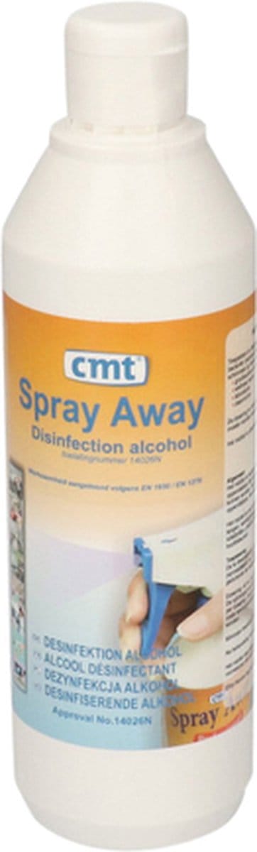 Desinfectie CMT Spray-Away alcohol 500ml exclusief verstuiver | 12 stuks