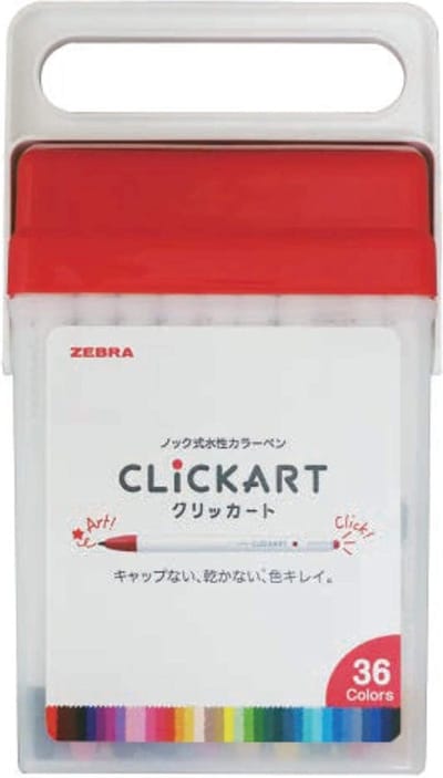 Zebra Clickart Knock Sign 0,6mm Pennen New Package 36 Colors Set