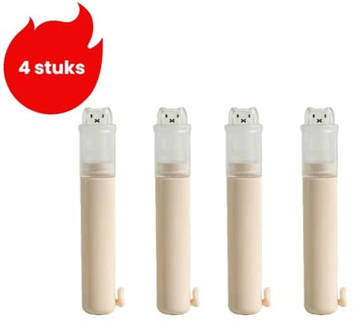 4 stuks - 2-in-1 opvouwbare reistandenborstel en tandpasta - draagbare multifunctionele tandenborstel met zachte haren voor zakenreizen - compact - gebroken wit