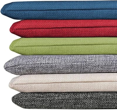 Bankkussen Buiten - Zitkussen Tuin - Comfortabel Zitten - Antislip & Wasbaar - 180 x 35 cm - Grijs