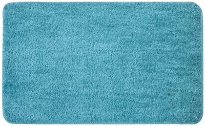 Badmat voor douche antislip zachte comfortabele tabis absorberende microvezel toiletbad 60 x 90 cm waterblauw