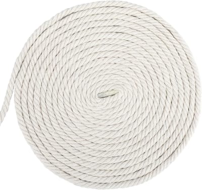 Beige Macrame Draad 6 mm - 20 m Katoen Koord voor DIY Creaties, Wanddecoraties en Plantenhouders