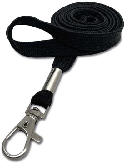 Keycord - Lanyard - Sleutelkoord - Neklint - Zwart - 1 stuk - Jonyx