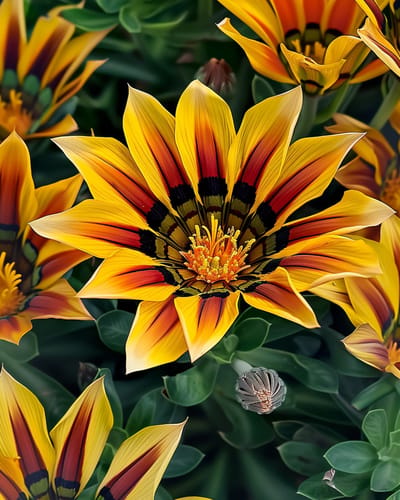 2 sets - Gazania Zaden Sunshine Gemengd Gazania Splendens Eenjarig