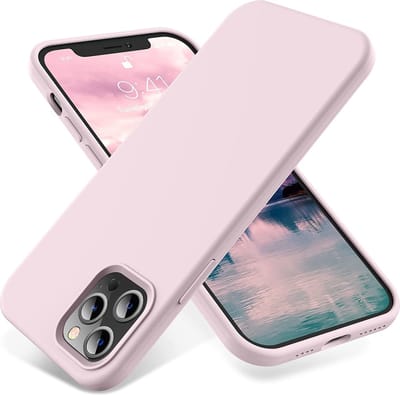 Hoesje Geschikt voor iPhone 14 Pro – Liquid Siliconen Backcover – Licht Roze