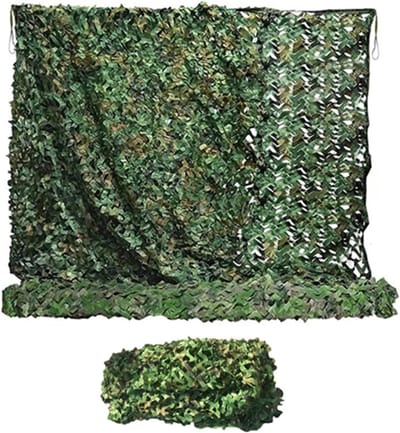 Camouflage net 4 x 6 m - 210D Oxford stof - UV- en waterbestendig - ideaal voor jacht en decoratie - ShopVlot