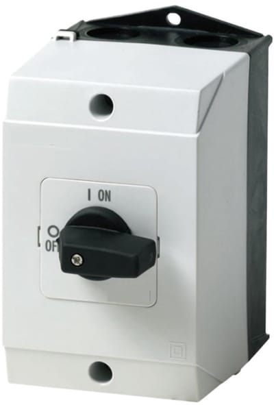 Hoofdschakelaar - Stroomonderbreker - Installatie Beveiligen - Opbouw Model - 25 A - Grijs