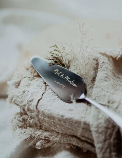BolleToet taartschep - gepersonaliseerd - trouwen - bruiloft - verjaardag - jubileum - weddingdeco