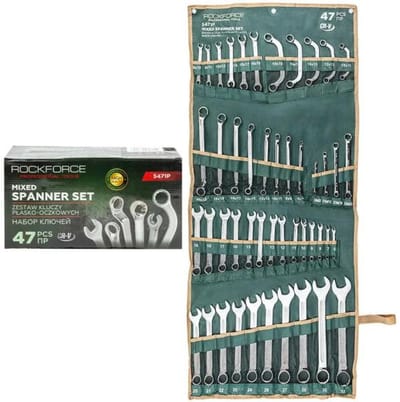Rockforce RF-5471P - Dopsleutelset - 47 Delig - CrV Staal - 6-32 mm