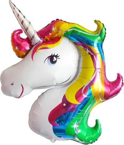 Eenhoorn Helium Ballon Verjaardag Versiering Unicorn Ballon Decoratie Feest Versiering 110 Cm Met Rietje – 1 Stuk