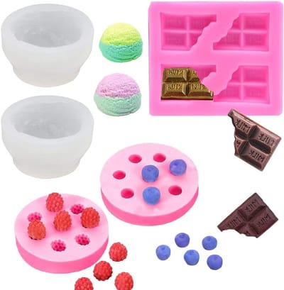 Candle Making Mold Set met 3D IJsbal en Chocoladevormen voor DIY Kaarsen, Zeep en Taart Decoratie