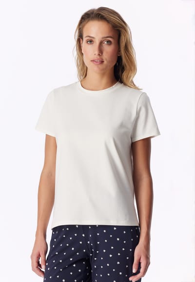 Shirt met korte mouwen, natuurwit - Mix+ Relax 38