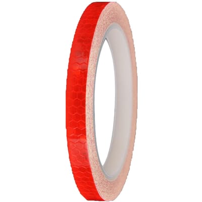 Rood Fiets Reflecterend Tape 26,2ft Lengte Verhoogt Zichtbaarheid PVC Fiets Reflecterende Stickers voor Deuren Voertuigen Fiets beige
