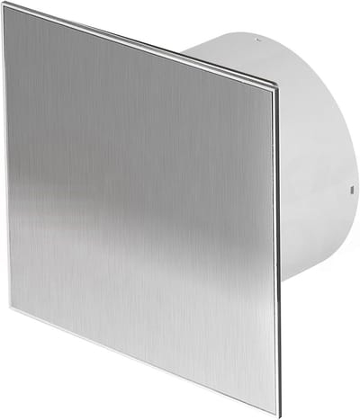 Stil Design Ventilator RVS met Terugslagklep en Timer voor Badkamer en Toilet