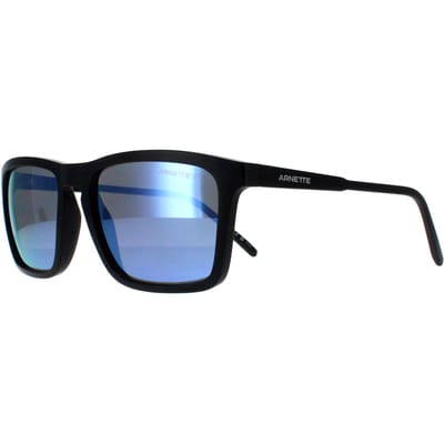 Arnette Rechthoek Unisex Mat Zwart Donkergrijs Spiegel Water Gepolariseerd AN4283 Shyguy