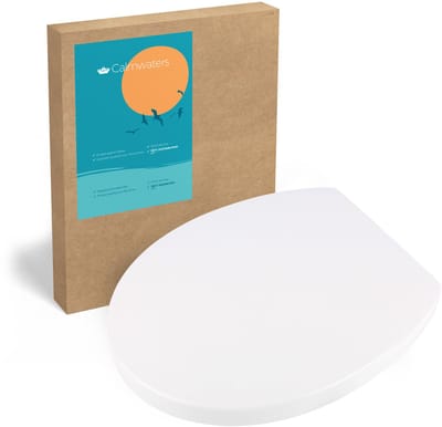 Calmwaters Modern Soft - WC-bril - Wit - Duroplast - Overlappend - Softclose - Afneembaar