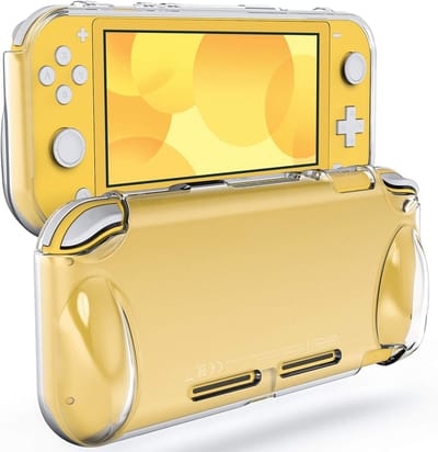 Beschermhoes voor Nintendo Switch Lite 2019, Grip Cover met Schokabsorptie en Krasbestendig Ontwerp, HD Duidelijk en Duurzaam