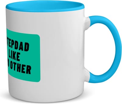 Akyol - stepdad like no other koffiemok - theemok - blauw - Vader - geweldige papa - niemand anders - verjaardag - cadeau - kado - bedankje - geschenk - 350 ML inhoud