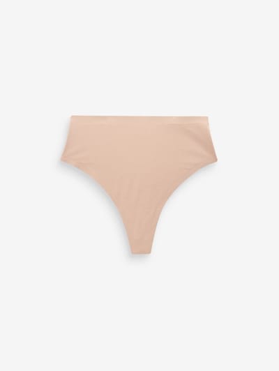 Next - Dames - Vormgevend slipje met buikcorrectie van premium katoenmix - Huidkleur