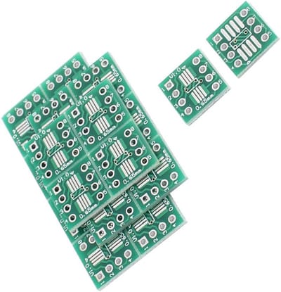 20x SOP8 SSOP8 TSSOP8 naar DIP8 PCB Adapter Converter Printplaat (12mm x 12mm)