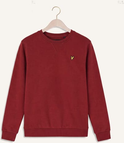 Lyle & Scott Crew Neck Sweatshirt Truien & Vesten Jongens - Sweater - Hoodie - Vest- Bordeaux - Maat 164/170