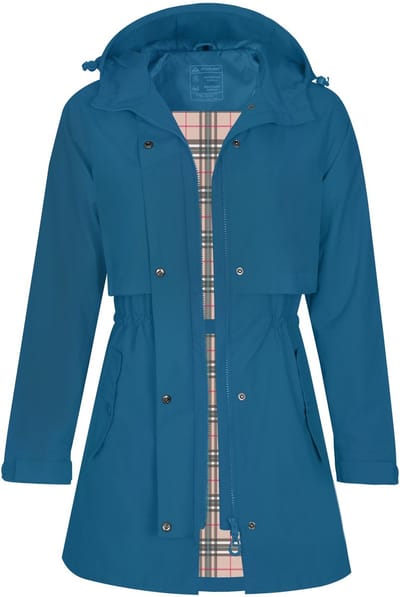 Daity Regenjas dames | waterdichte overgangsjas met capuchon voor buiten - Maat XXXL
