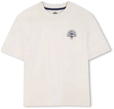 Timberland T60793 T-shirt Met Korte Mouwen Wit 6 Years Jongen