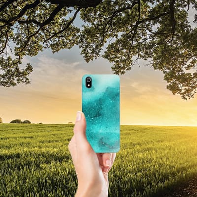 Back Cover voor Hoesje maken Xiaomi Redmi 7A Painting Blue