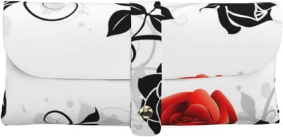 Draagbare Brillenkoker met Kamillebloemen en Vlinderprint