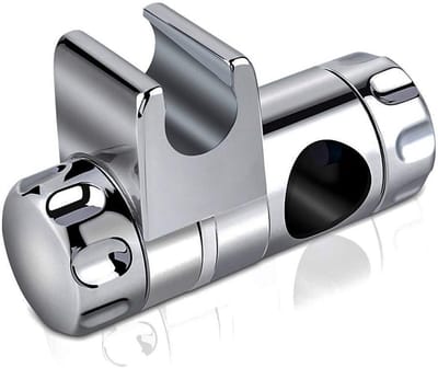 Allecto Plus - Douchehouder glijder voor douchestang 25 mm - ABS chroom - Wandmontage - Badkameraccessoire