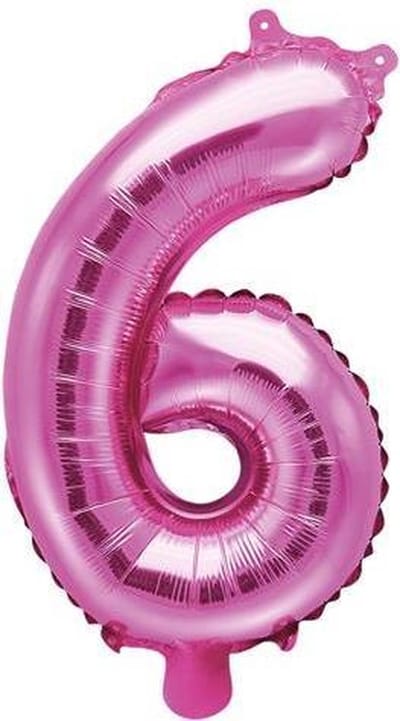 PARTYDECO - Roze aluminium cijfer ballon - Decoratie > Ballonnen