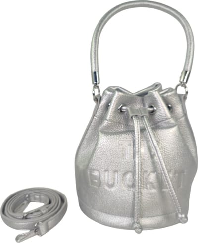 Qischa- The Bucket Bag - handtas - crossbodytas - zilver