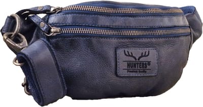 Boutique Trukado - Hunters Leren Heuptas - Fanny pack - blauw - (bxhxd) ca. 23cm x 13,5cm x 6cm