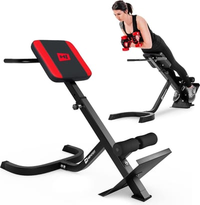 Hop-Sport HS-1018 – Rugtrainer Hyperextensie 45° – Verstelbaar – Multifunctioneel – Stabiel Krachttrainingsstation