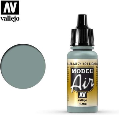Vallejo Hobbyverf Acrylverf - 71101 Model Air Blue RLM 78 - Acryl Verf flesje - 17 ml