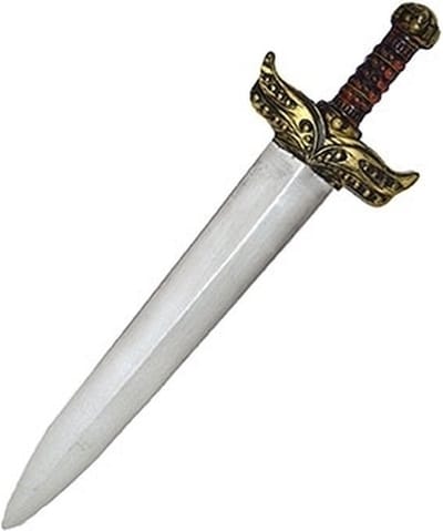 Carnaval verkleed ridderzwaard - 74 cm - uit de middeleeuwen - kunststof - zilver - volwassenen