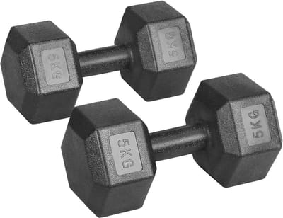 Korte Halters Set van 5 kg - Duurzaam en Ergonomisch voor Krachttraining