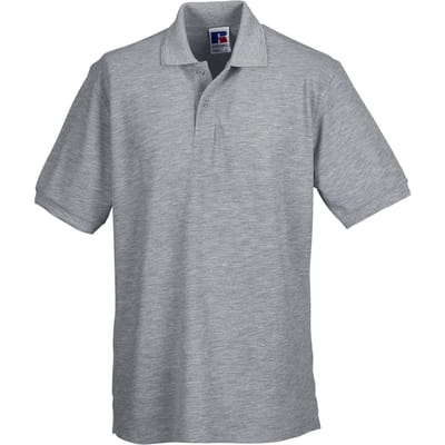 Russell Heren Polycotton Pique Slijtvast Poloshirt (Licht Oxford)